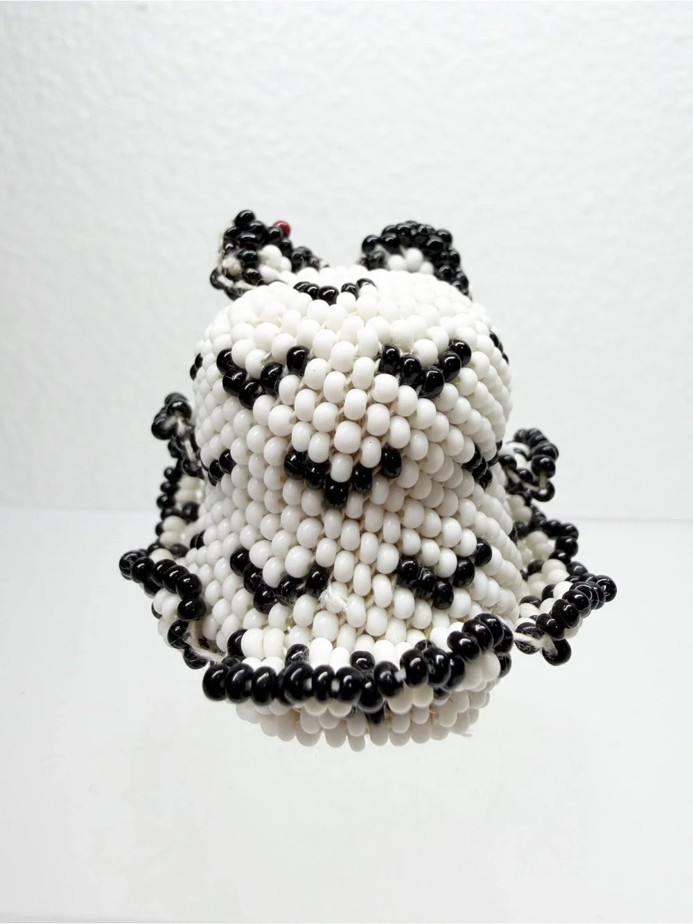 Vintage Native Zuni Beaded Mini Owl Figurine